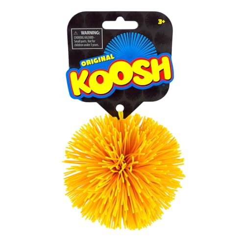 Koosh ball orange 3-inch ideal for lively outdoor play.