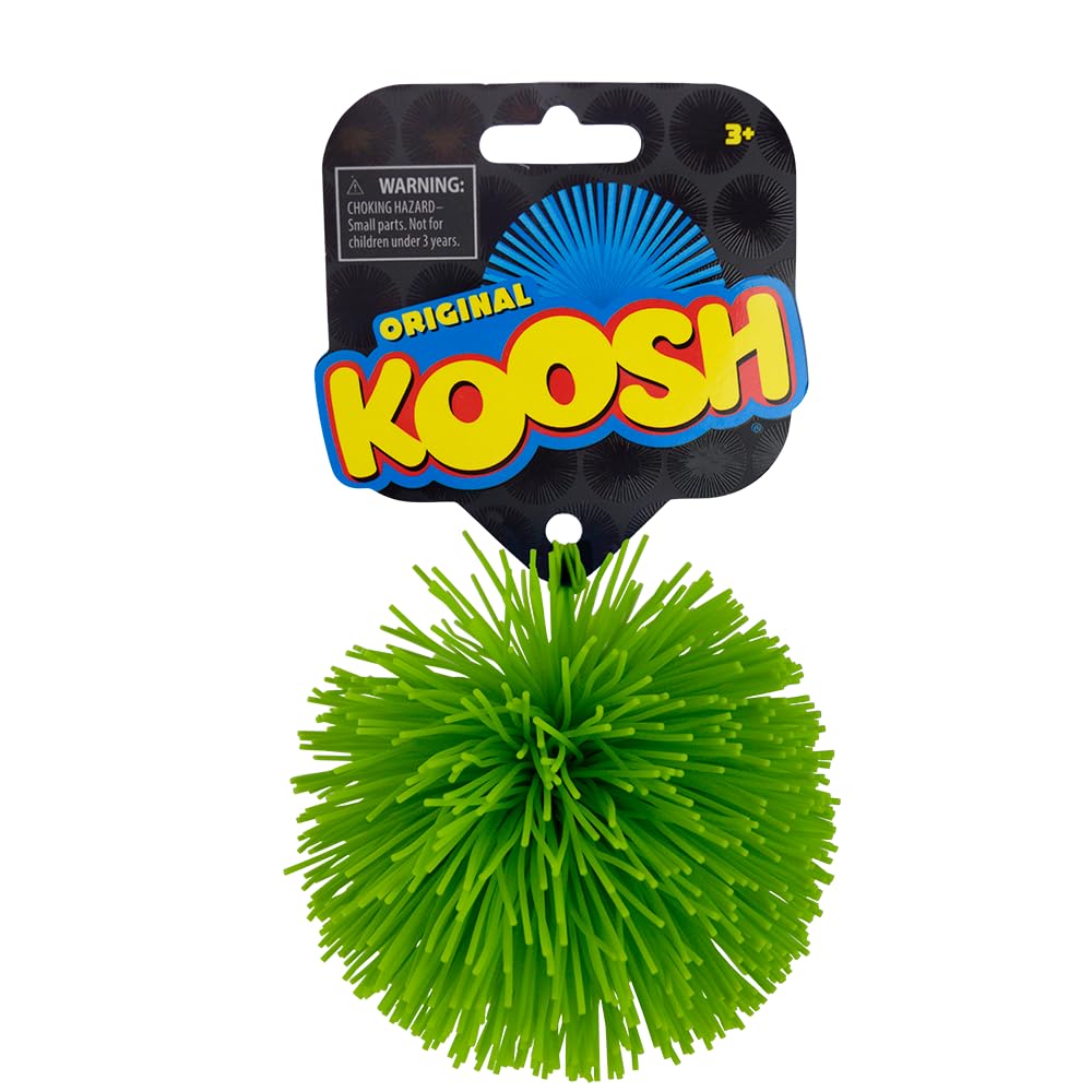 Koosh ball soft-feel 3-inch comfortable for little hands.