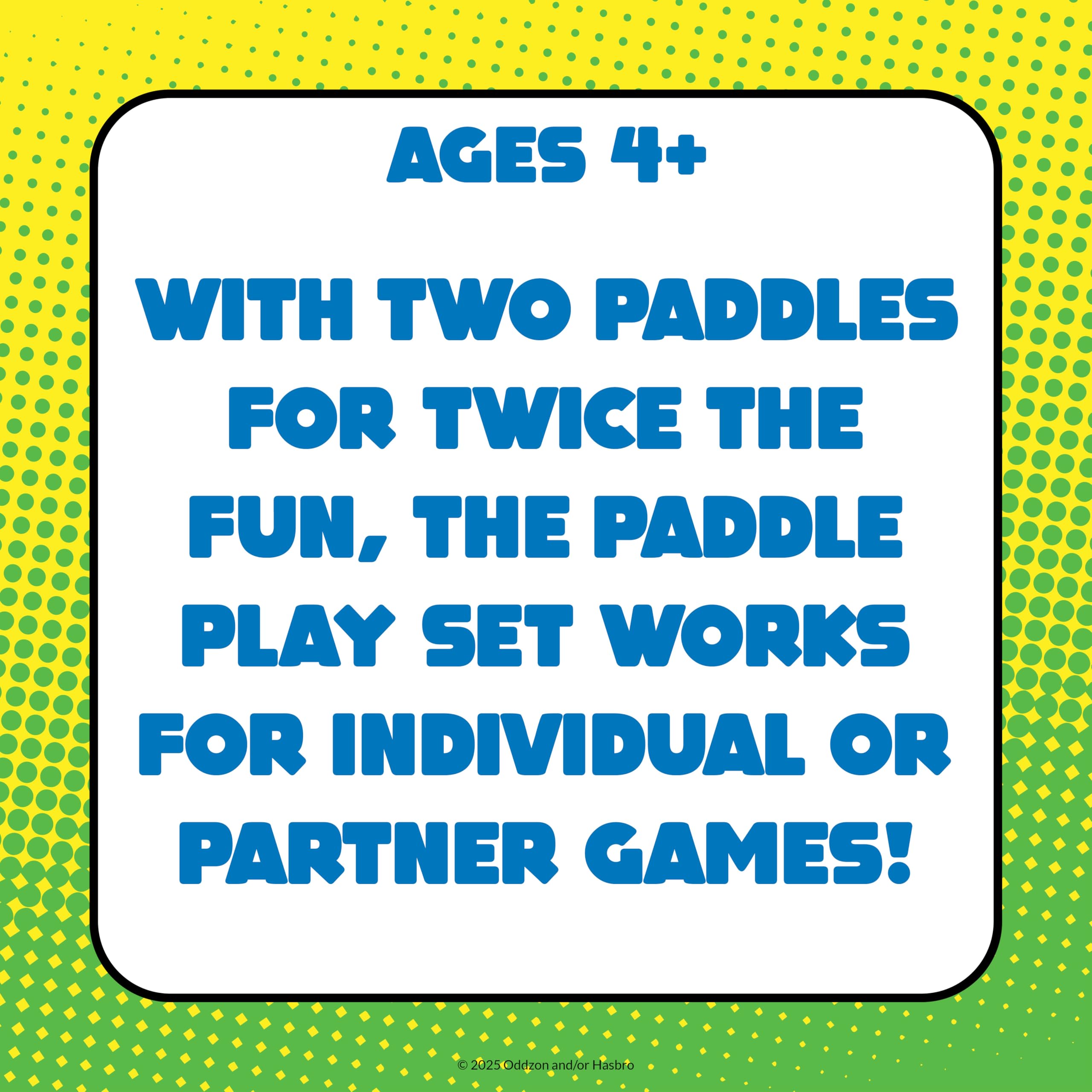 Koosh Paddle Playset's lightweight design supports easy transport.
