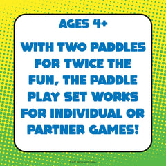 Koosh Paddle Playset's lightweight design supports easy transport.