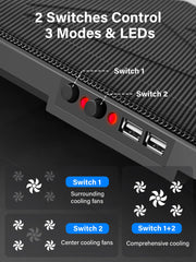 Kootek built-in dual USB hub expands connectivity while keeping your laptop cool.