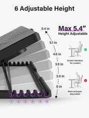 Kootek laptop cooling pad dual USB hub expands connectivity while you work.