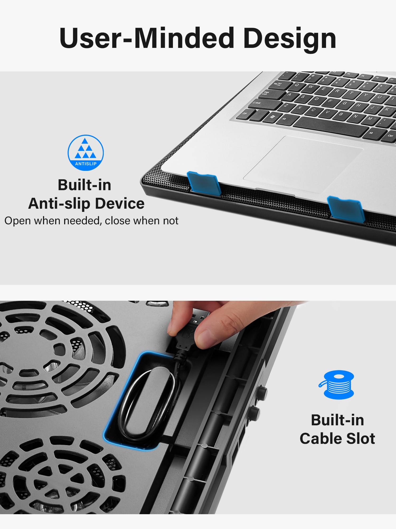 Kootek cooling pad height-adjustment feature for comfortable use