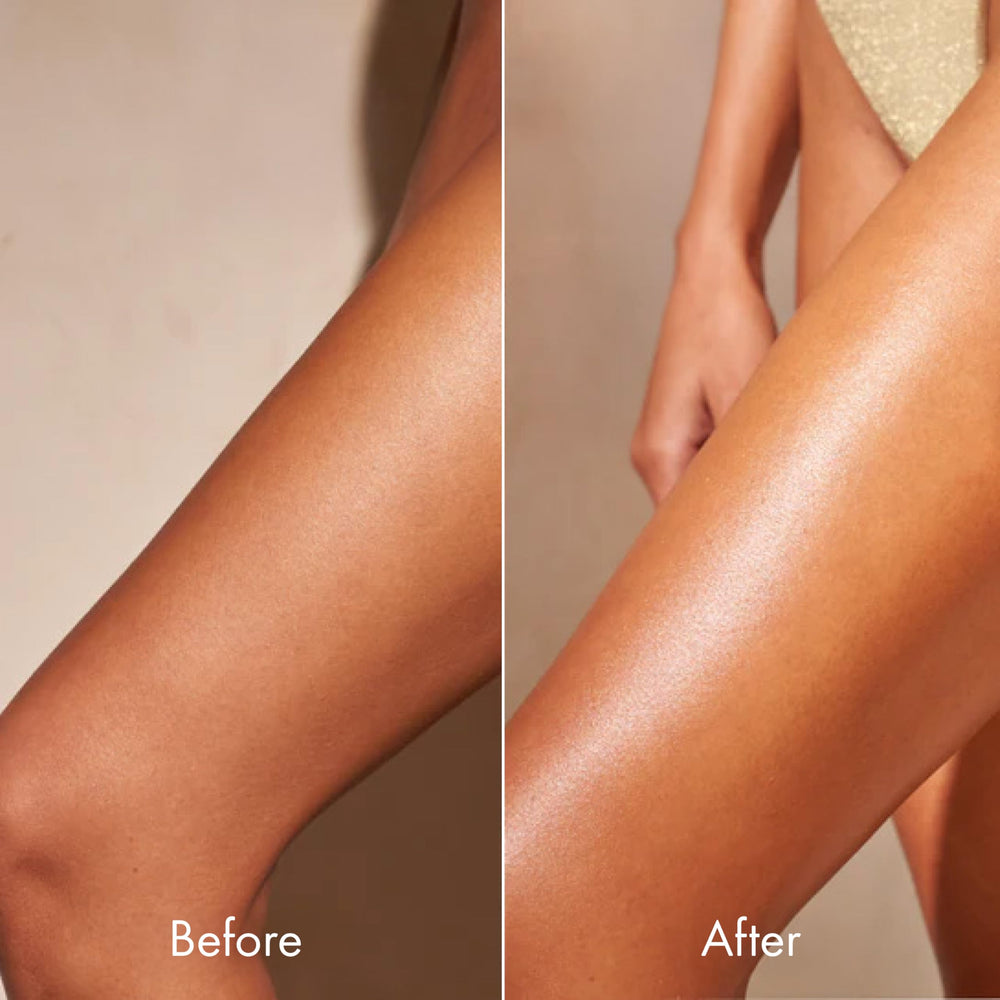 Kopari Hydrating Silk Body Cream pump-top in use
