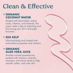 Kopari Jumbo Coconut Hydrating Body Wash highlights sea kelp and aloe for soothing cleanse.
