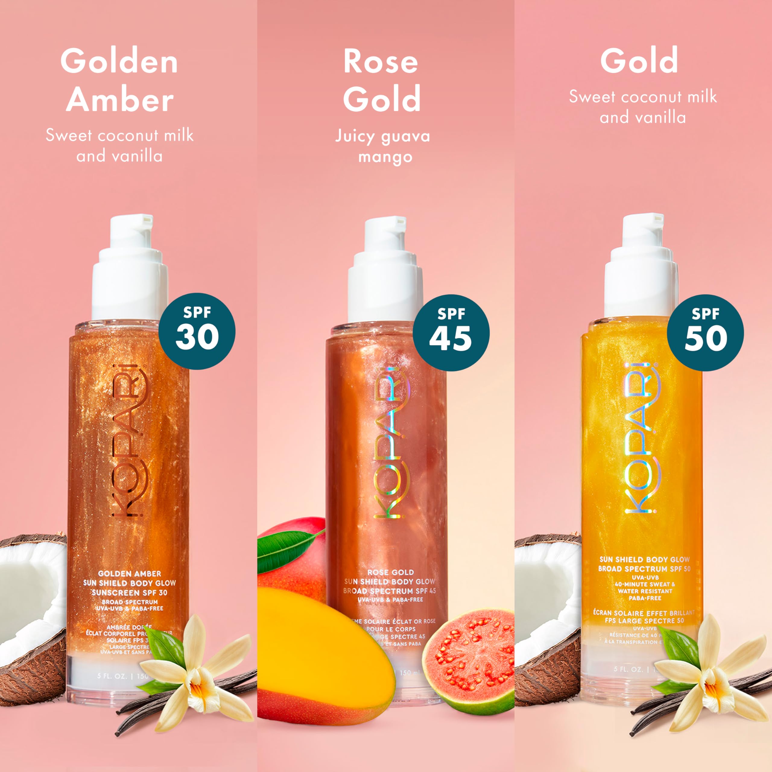 Kopari Sun Shield coconut scent evokes a beach-day vibe.