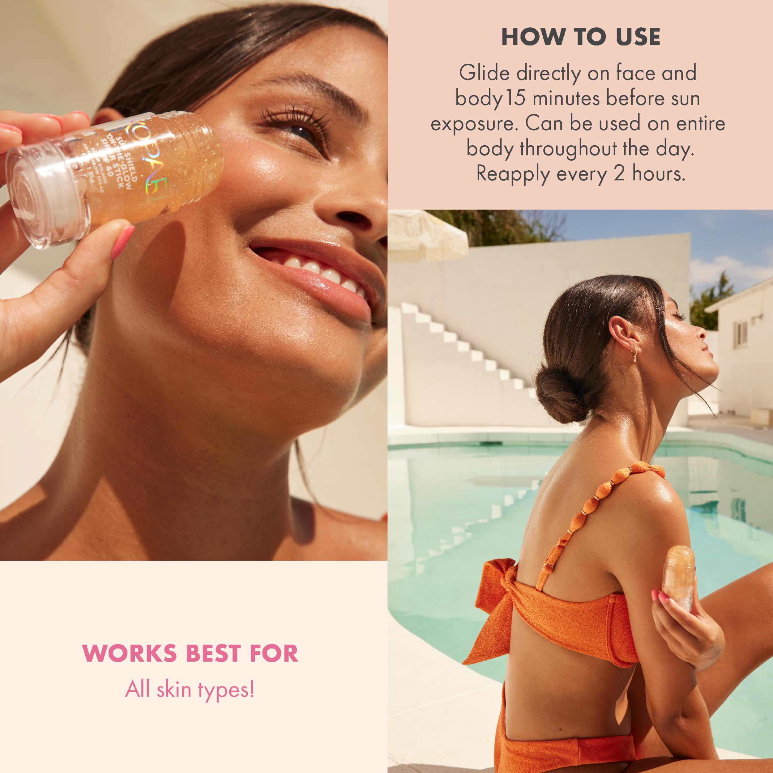 Kopari Sun Shield On-The-Glow enriched with vitamin E for skin defense
