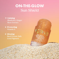 Kopari Sun Shield On-The-Glow demonstrates water resistant protection during activity