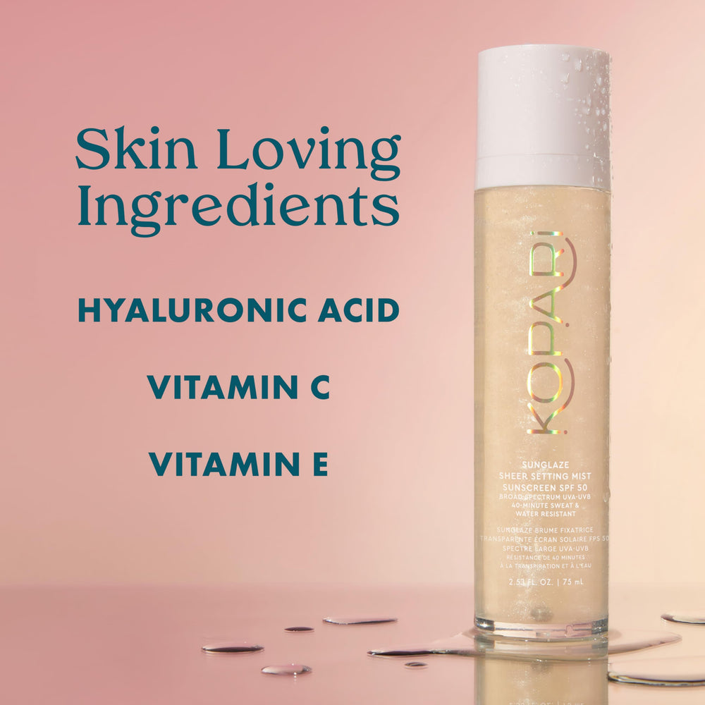 Kopari Sunglaze clean vegan cruelty-free formula concept in a product shot.