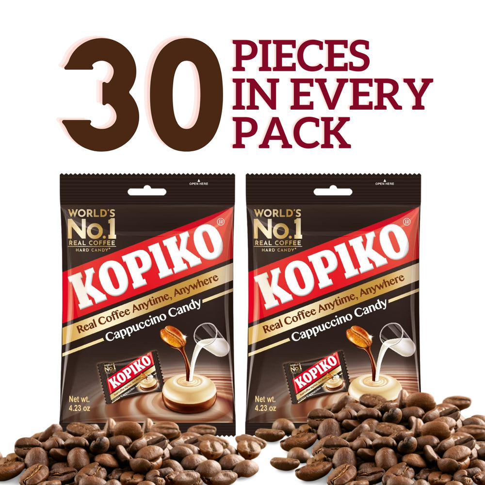Coffee aroma note from Kopiko Cappuccino Candy invites a craving.