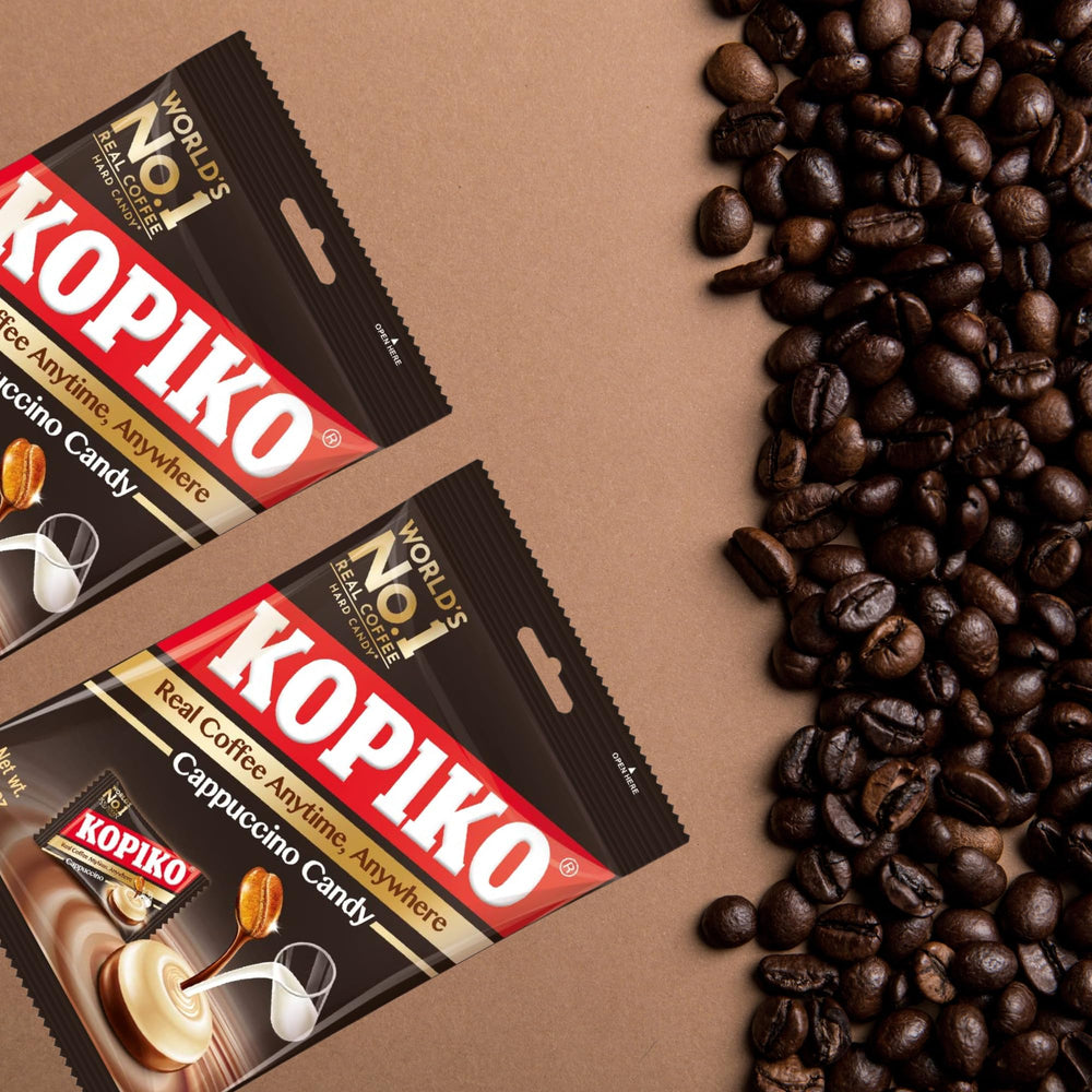 Holding Kopiko Cappuccino Candy promises a pleasant moment.