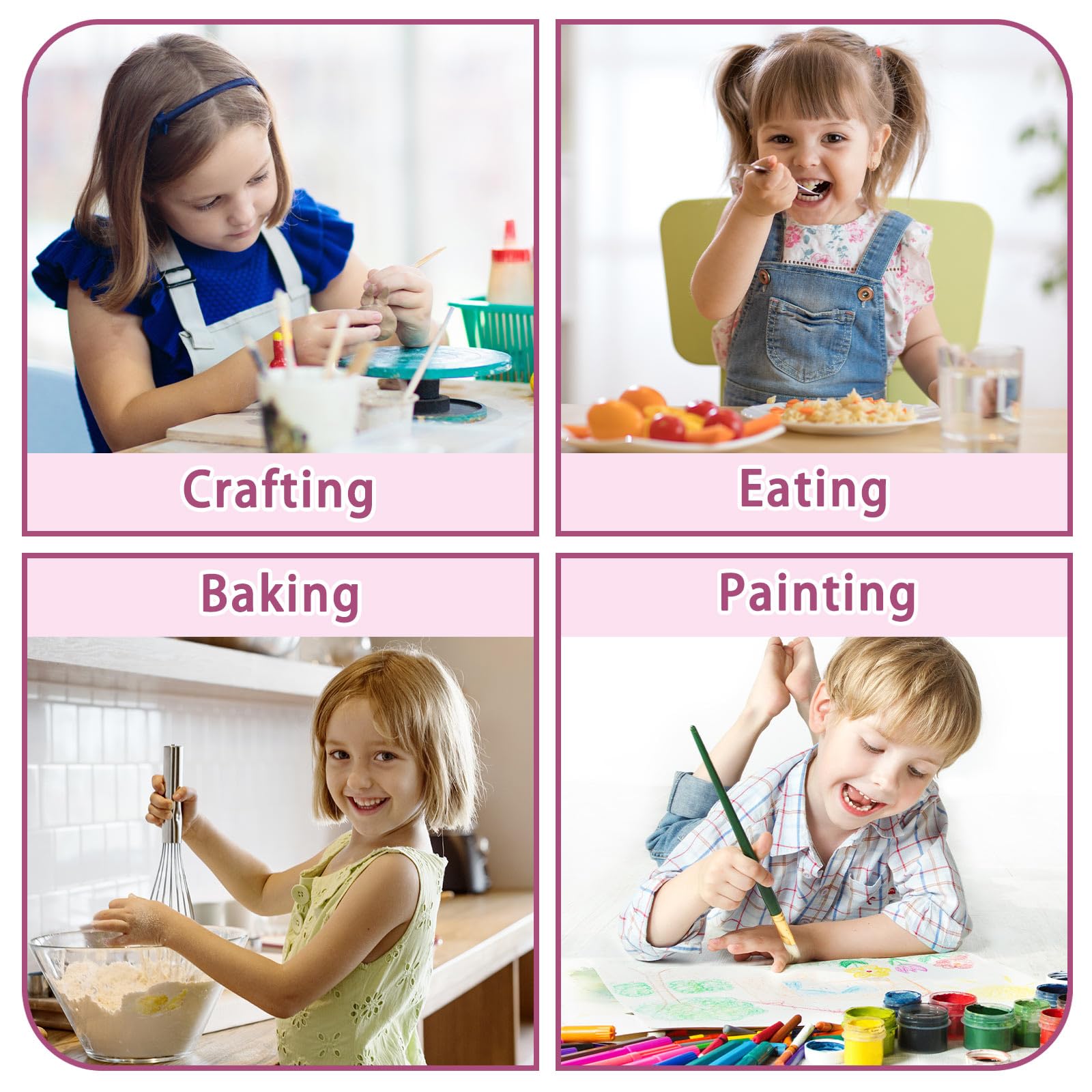 Easy-clean, quick-dry finish supports repeated art sessions with Kopokita