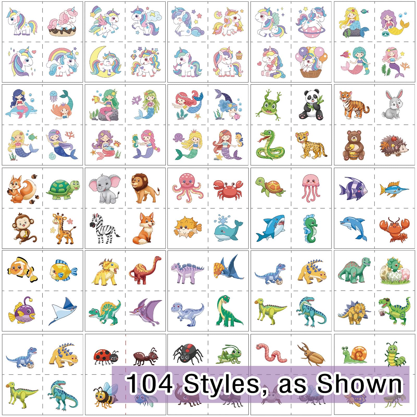 Kopokita tattoos dinosaur pattern ideal for themed celebrations