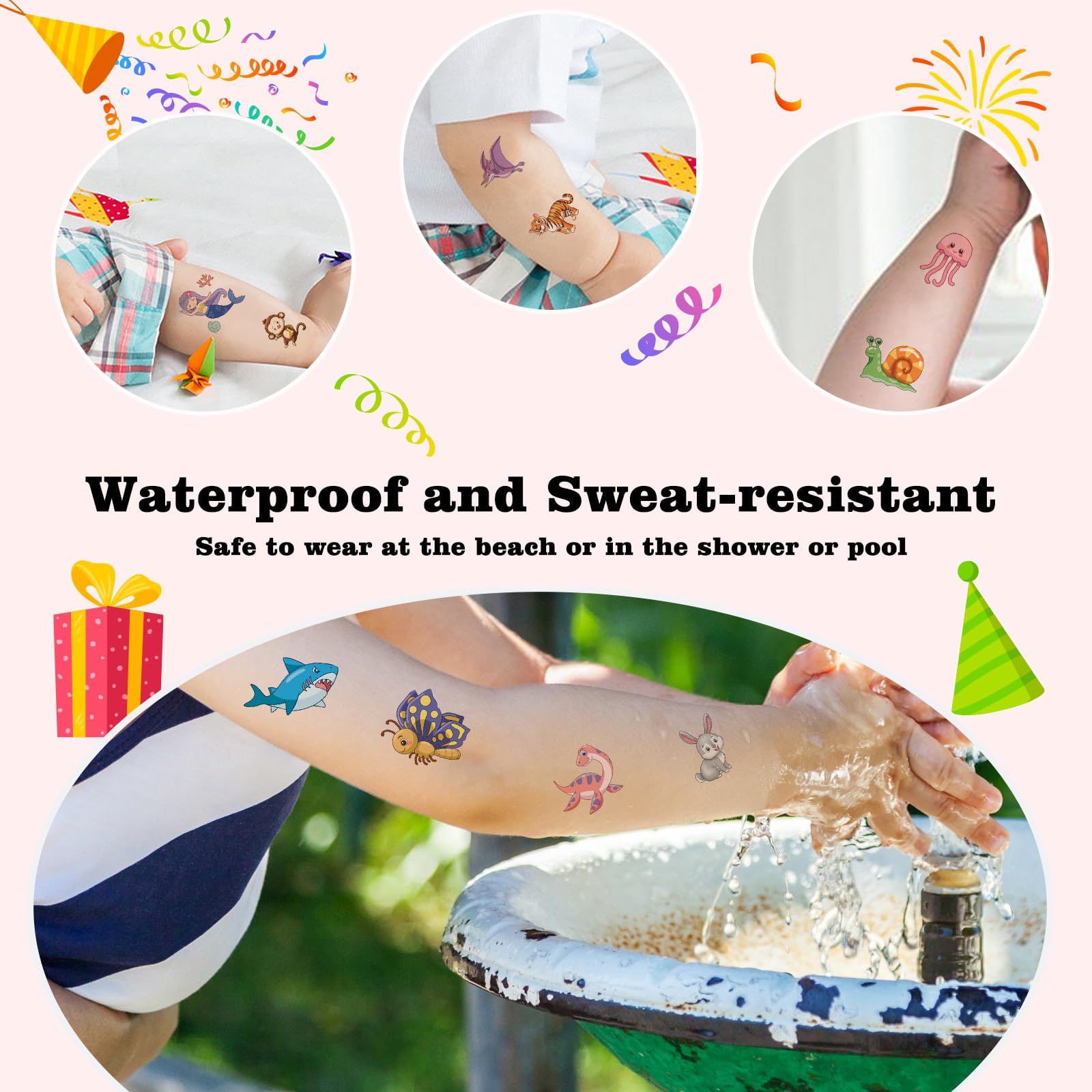 Kopokita tattoos insect pattern bright accents for crafts