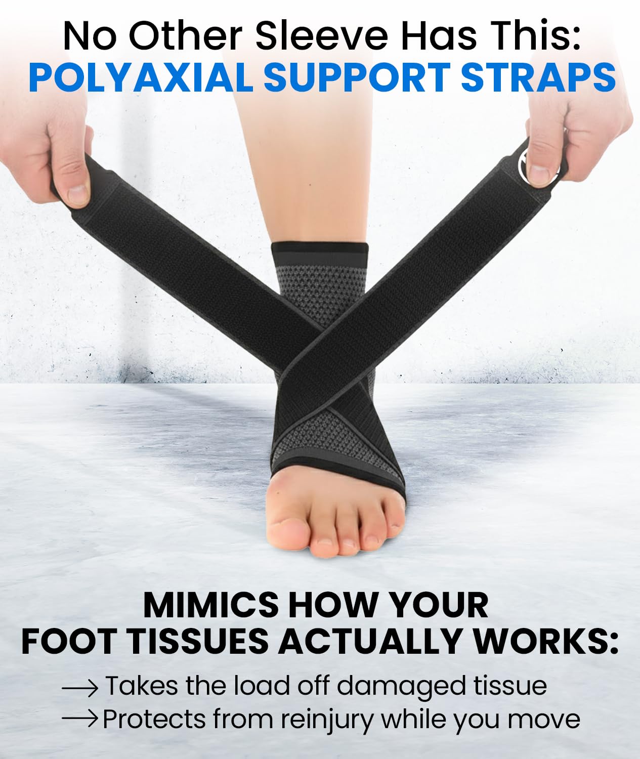 Koprez Plantar Fasciitis Sleeve worn during running supports arches during activity