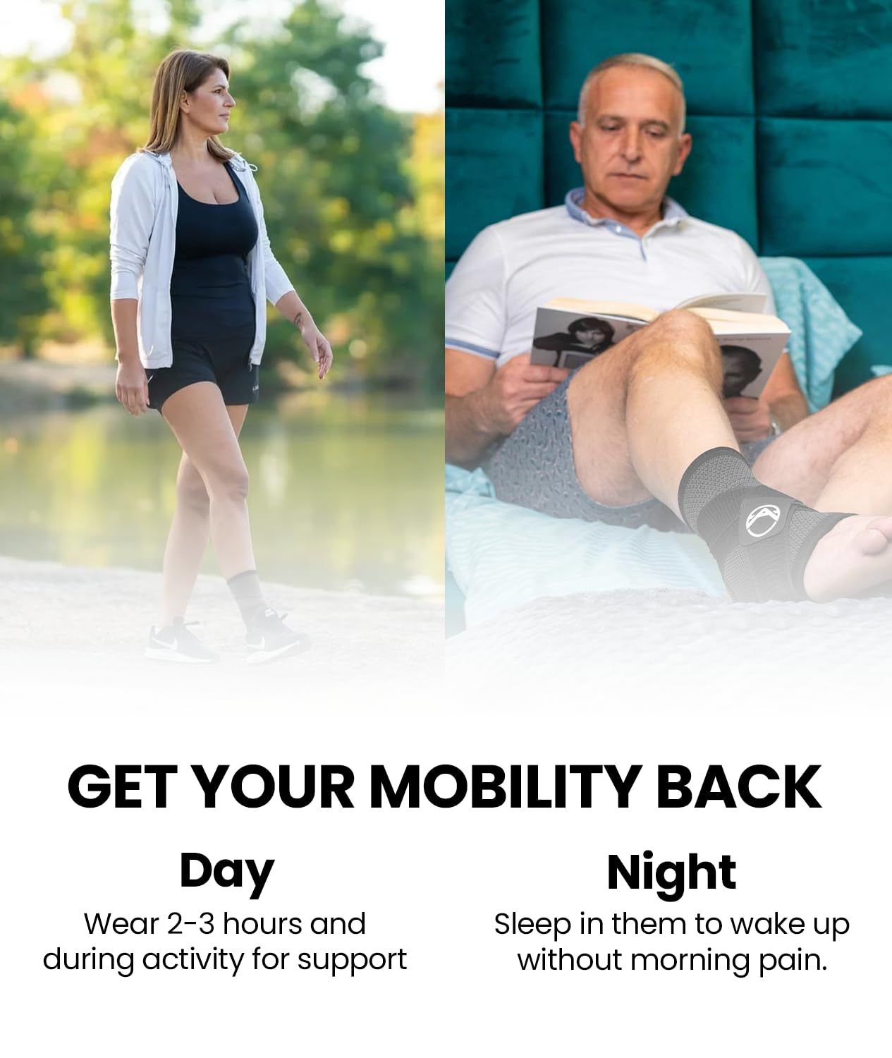 Koprez universal size ankle sleeve fits men and women.