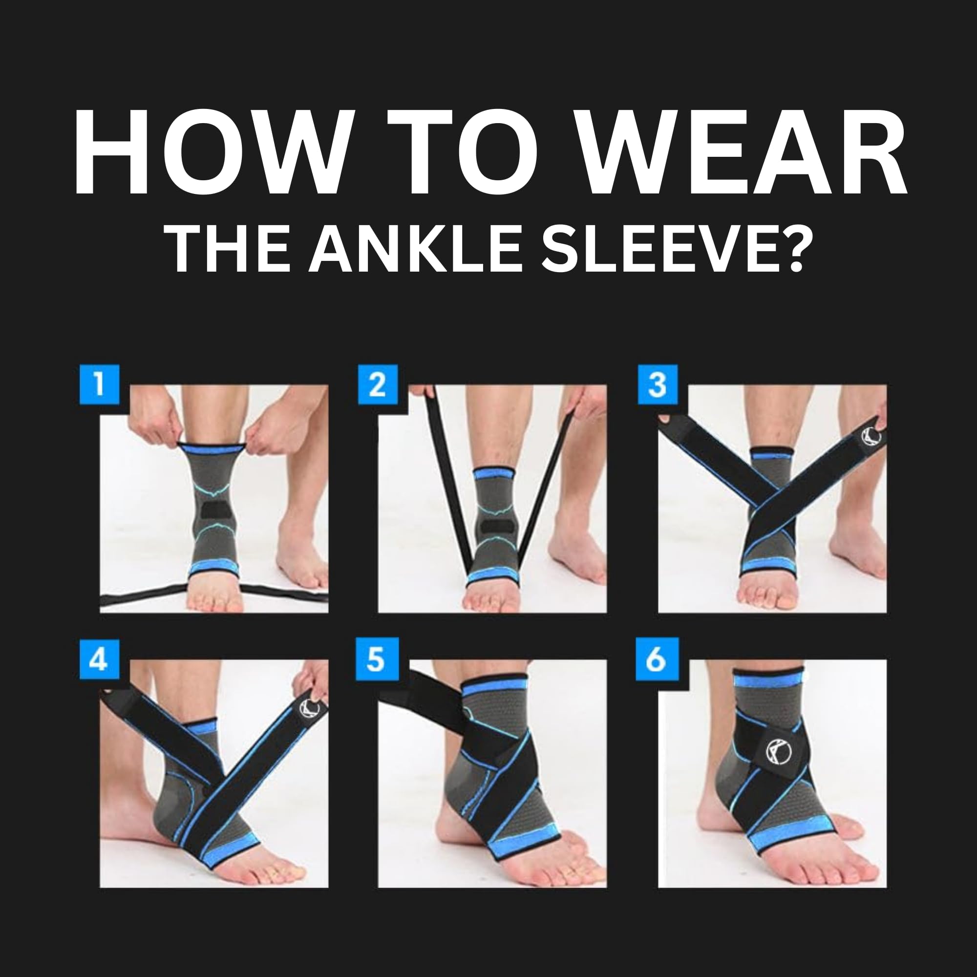 Koprez workout-friendly ankle sleeve supports work and sports.
