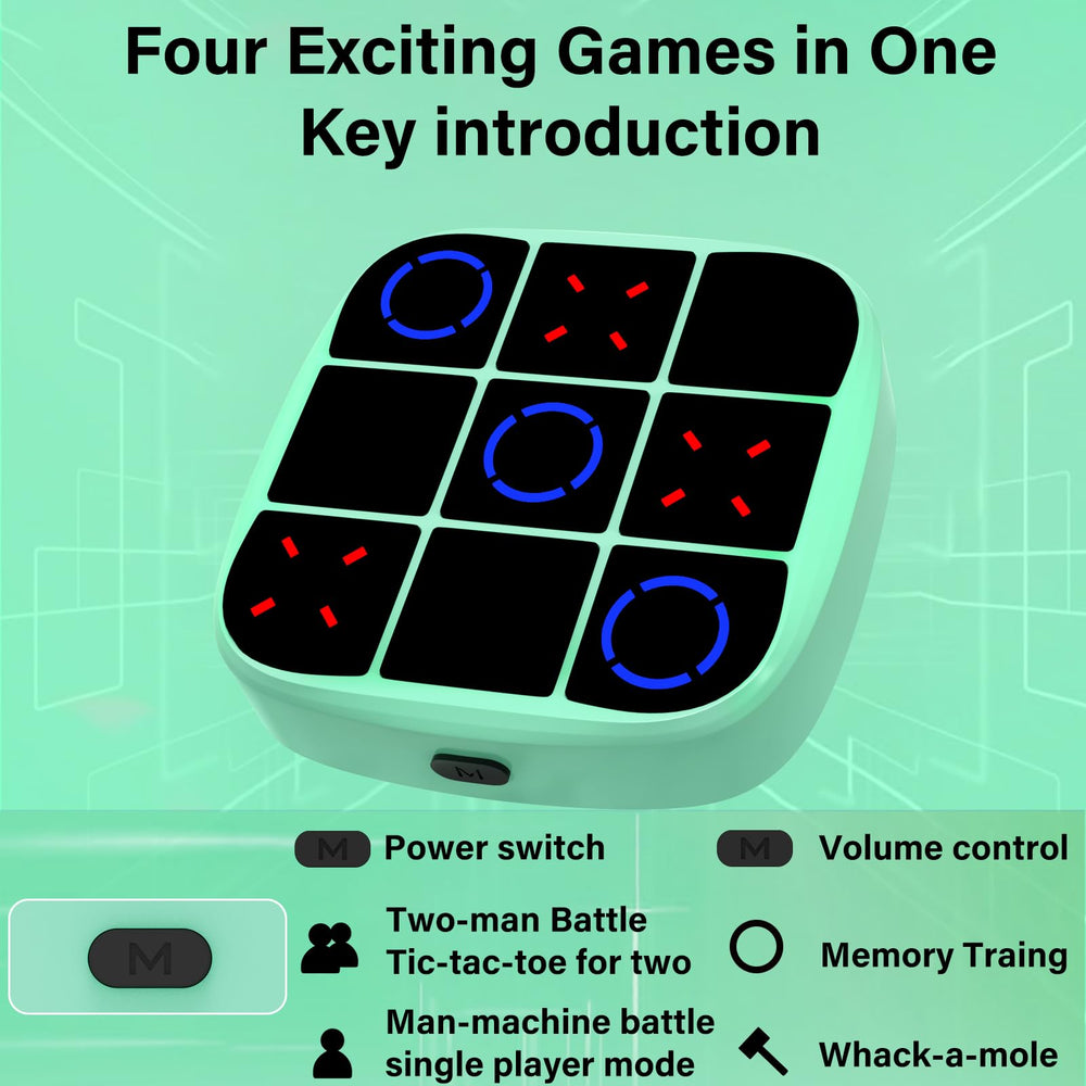 KOQQQ Tic-Tac-Toe Bolt Game handheld setup ready for travel fun
