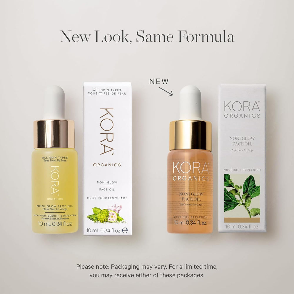 KORA Organics Noni Glow Face Oil in day routine for radiant skin