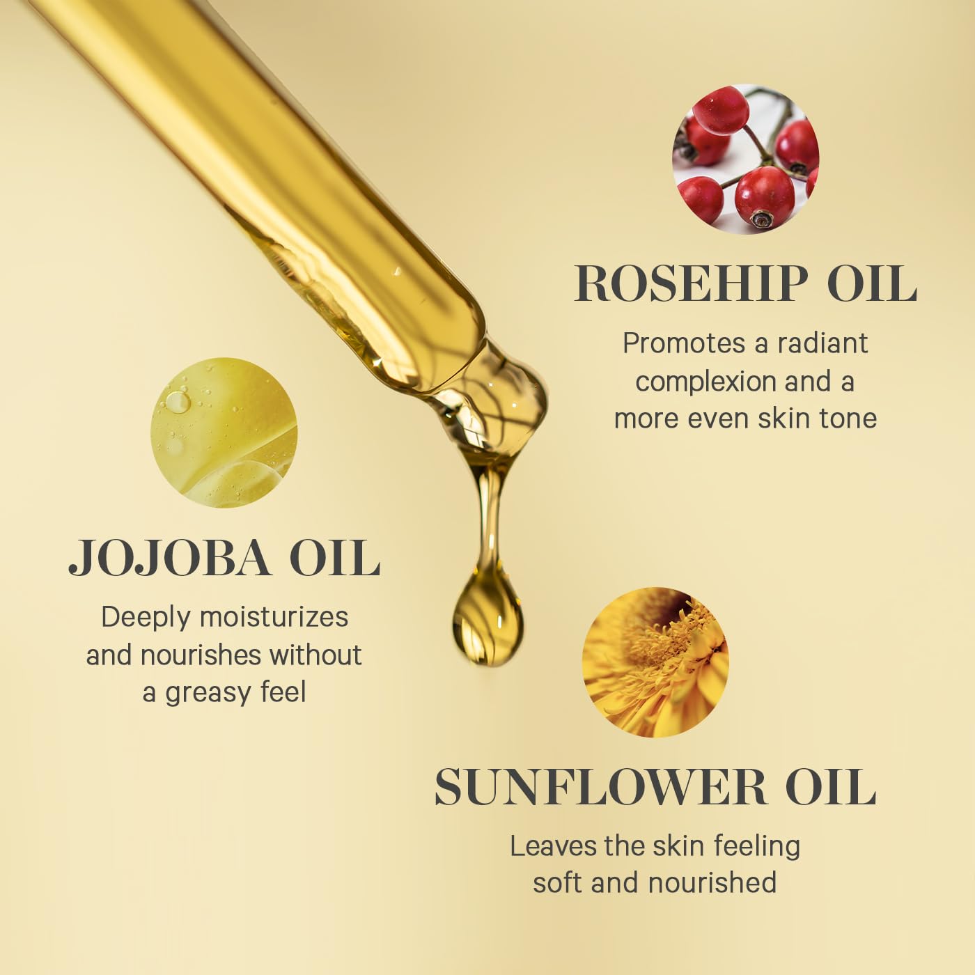 KORA Organics Noni Glow Face Oil with rosehip, jojoba, and sea buckthorn oils
