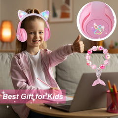 KORABA cat ear headphones 7-12 hour battery life