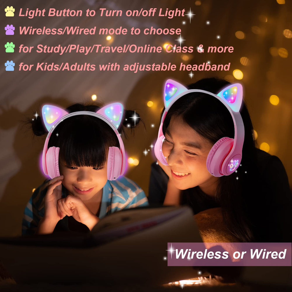 KORABA kids headphones Bluetooth 5.0 for classroom and travel