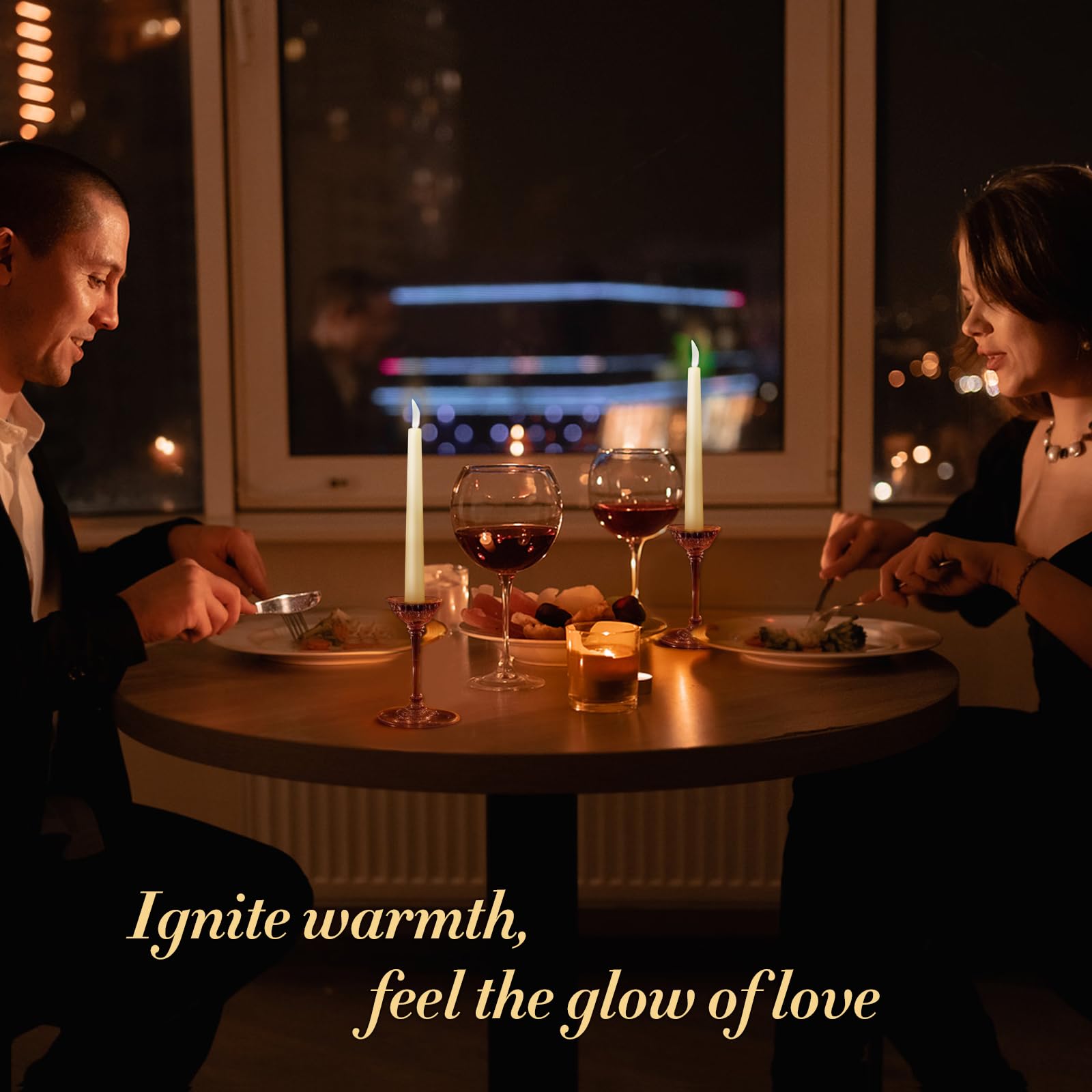 KORCCI smokeless and unscented candles suit dinners and rituals.