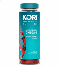 Kori Krill Excel bottle with high-potency omega-3 for heart and brain support