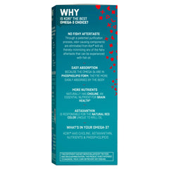 Kori Krill Oil packaging notes 250 mg EPA & DHA per serving for potential benefits.