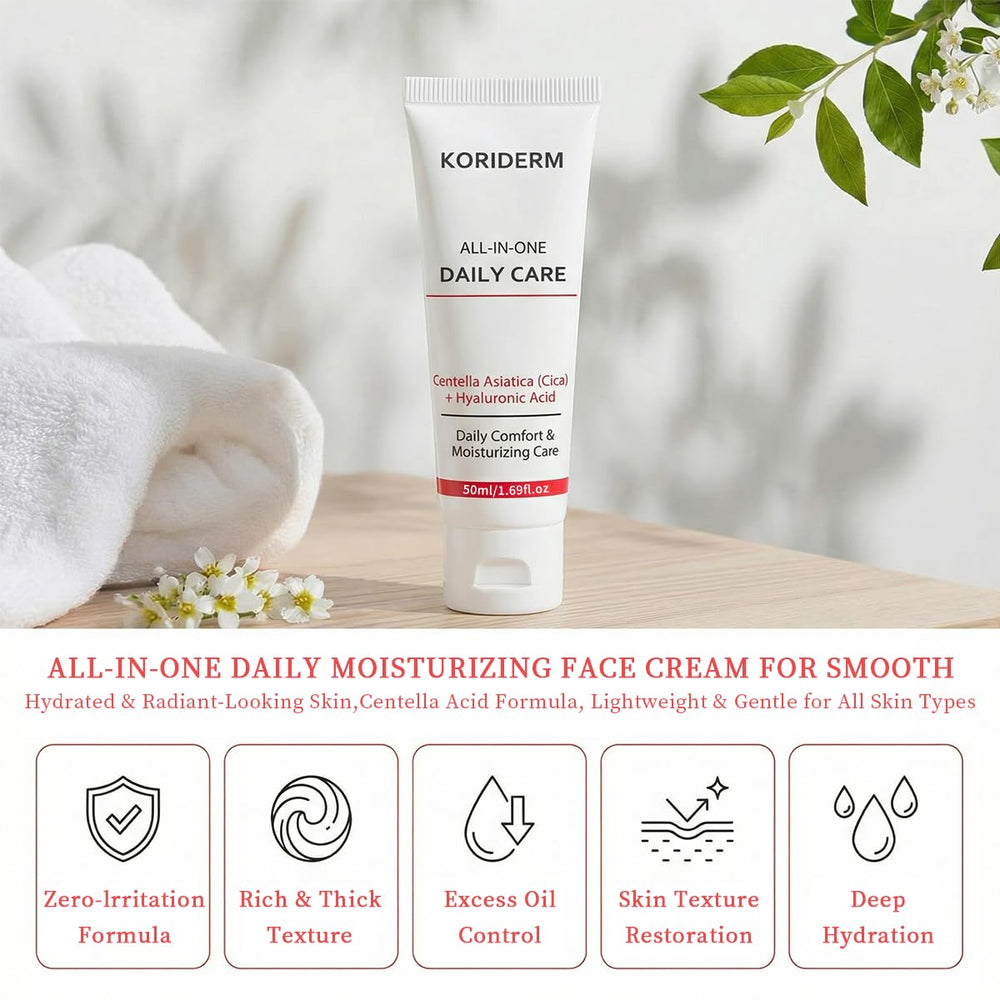 Generic Koriderm Time Reverse Cream texture close-up demonstrates quick absorption for a refreshed look