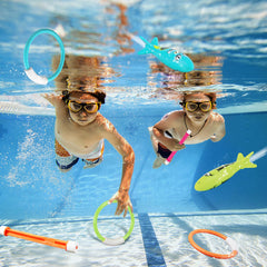 Korlon Tec pool torpedoes set designed for quick underwater retrieval