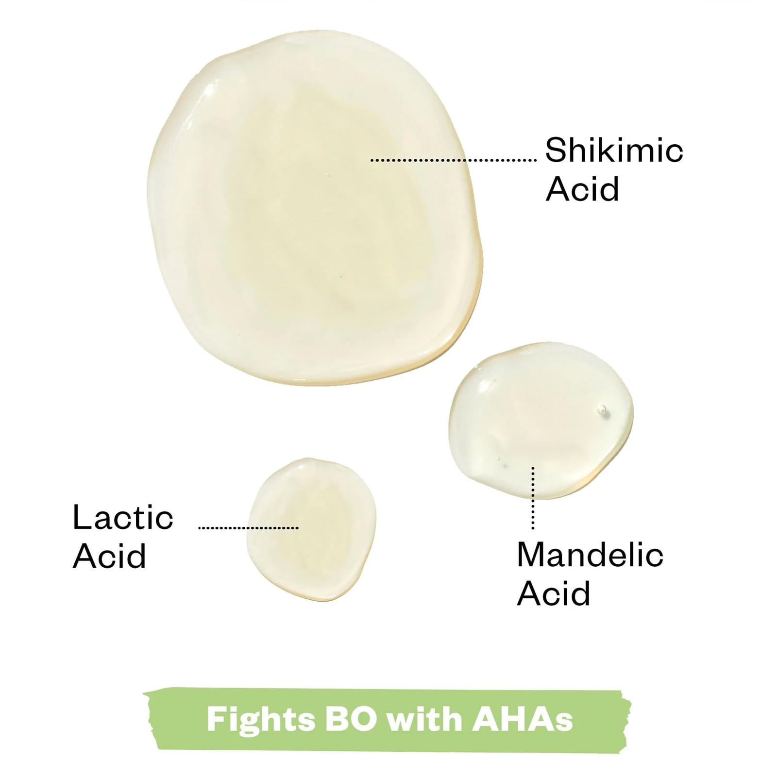 Kosas AHA serum visual showing exfoliation support for healthier-looking skin