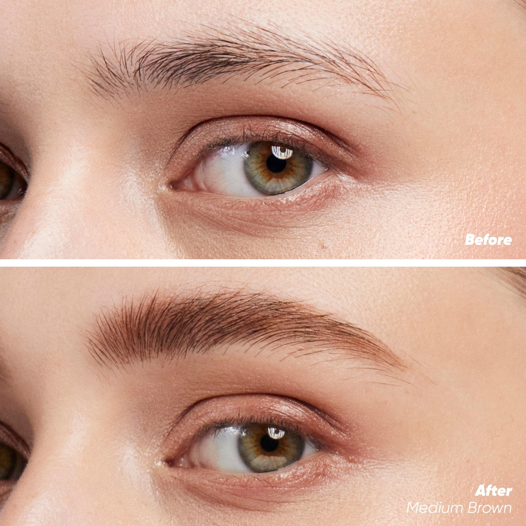 Kosas Air Brow Gel brush applicator for precise, even coating.
