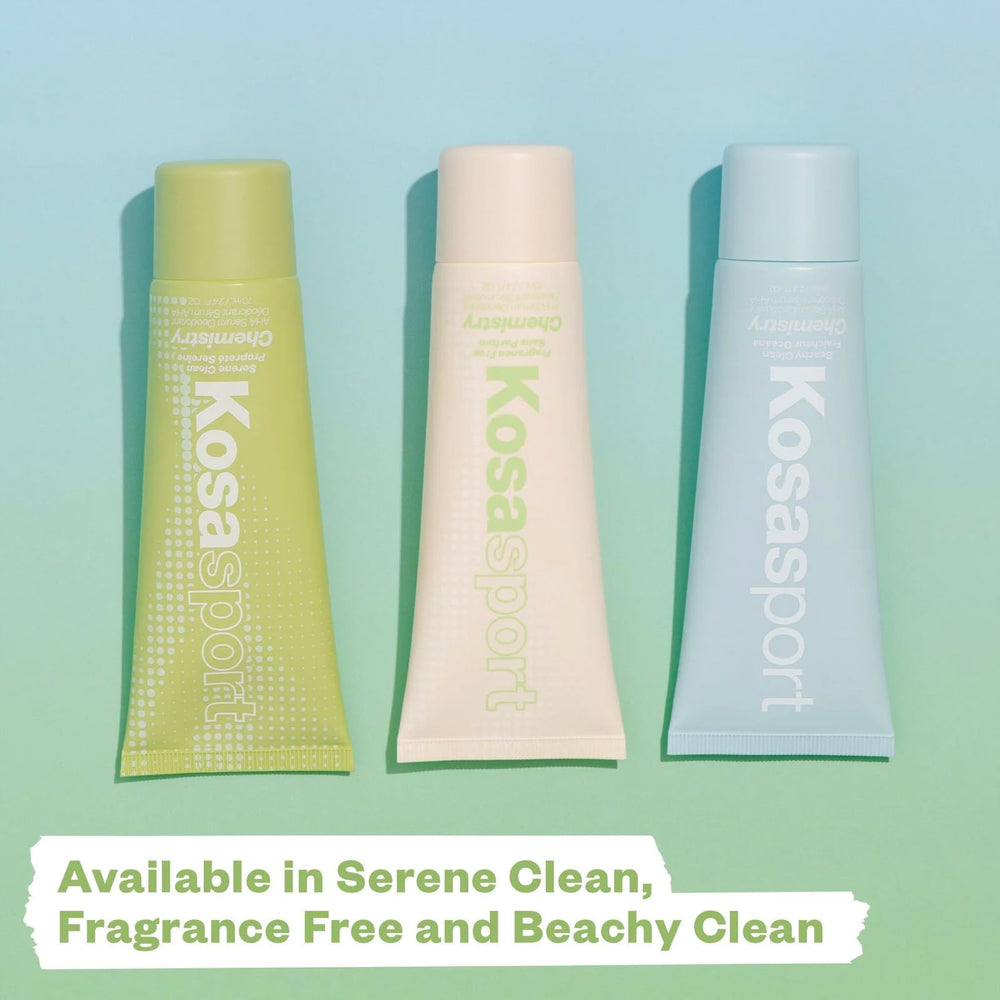 Kosas Chemistry Deodorant clinically tested for sensitive skin safety.