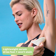 Kosas Chemistry Deodorant underarm after-use skin is smooth and hydrated