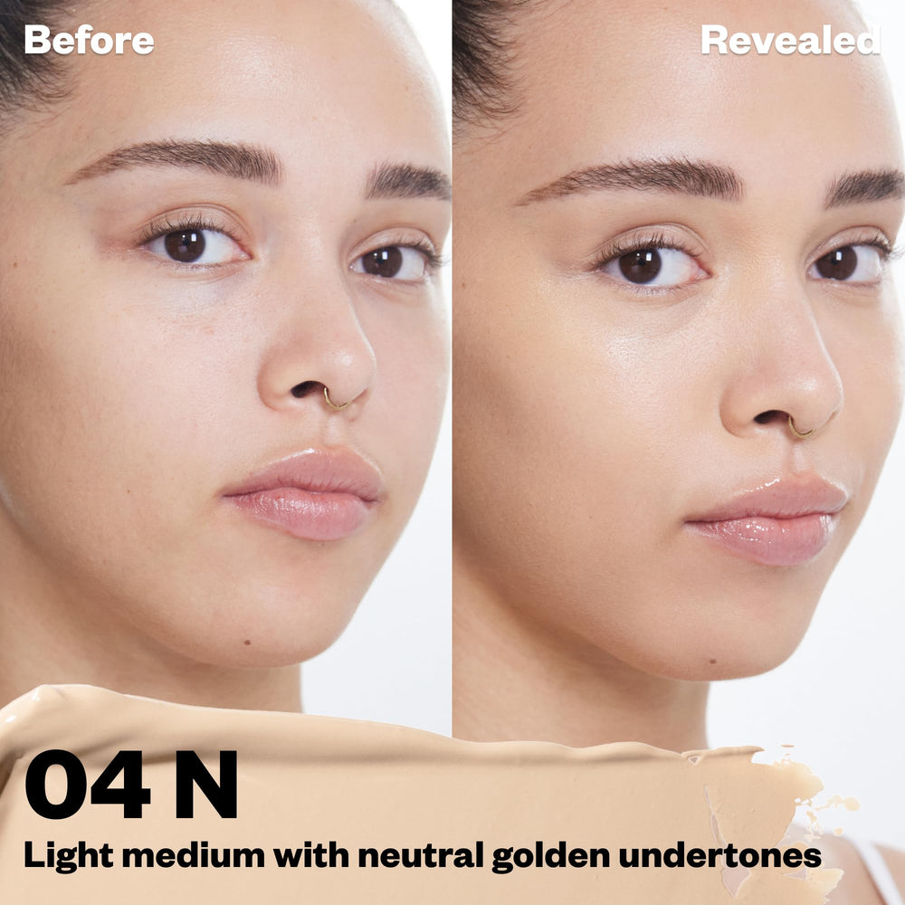 Kosas Revealer Concealer swirl demonstrates hydrating formula for natural look.