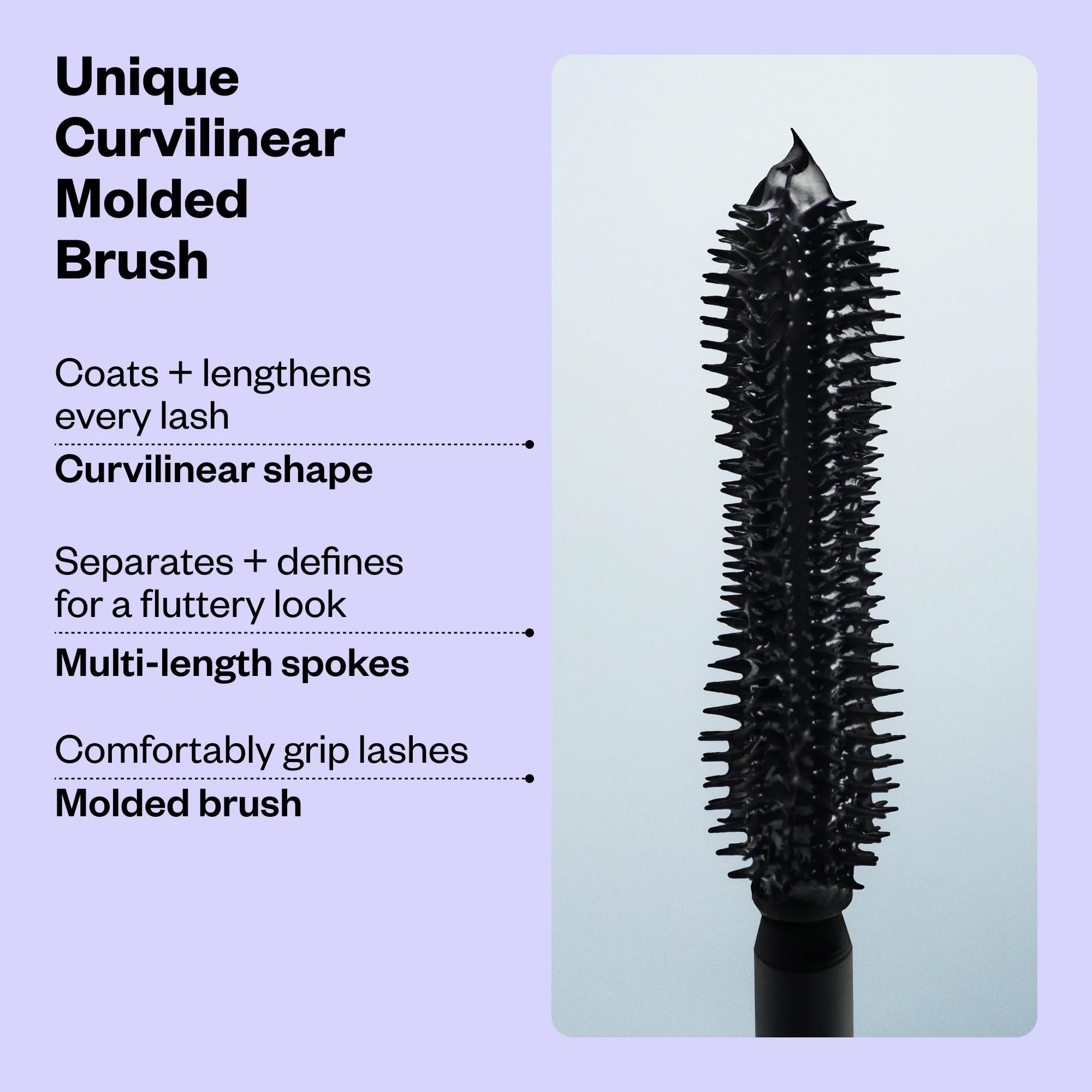 Kosas Soulgazer lashes opened up for a brighter eye look