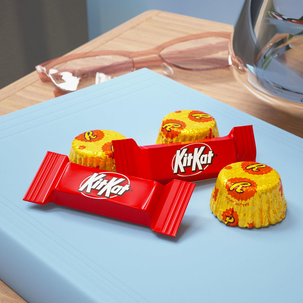 Kosher-certified milk chocolate label on packaging.