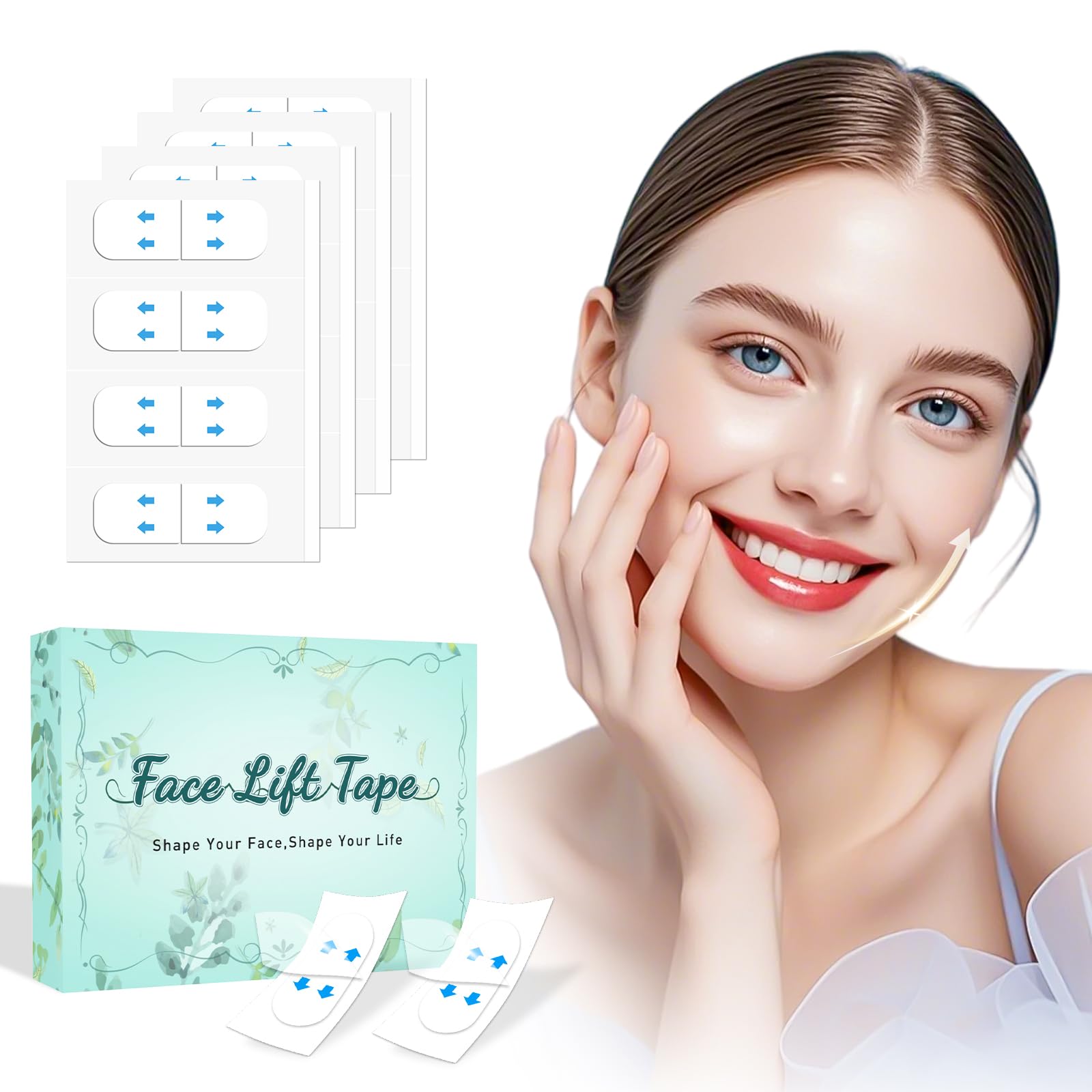 KOSOBO Face Lift Tape Invisible blends under makeup for a seamless lift.
