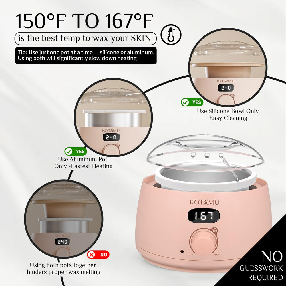 KOTAMU wax kit full body application for convenient home hair removal