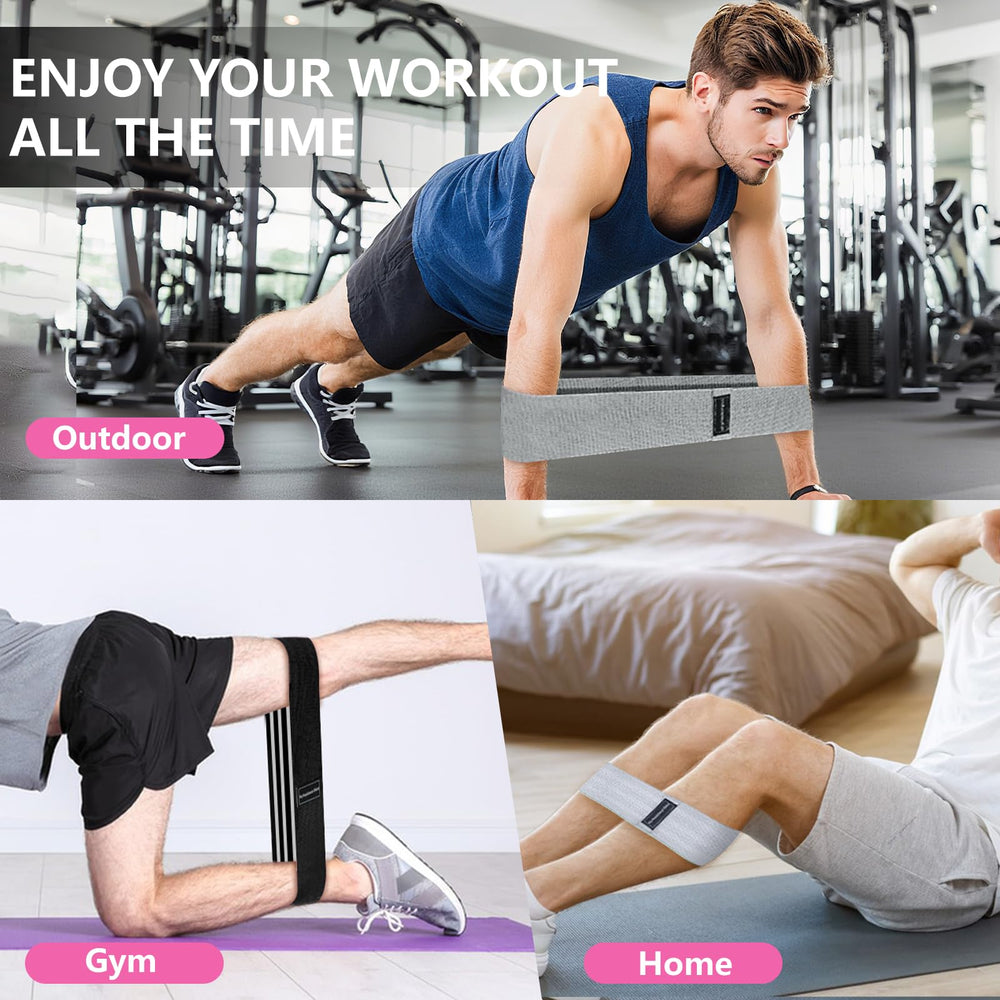 Koulate grey booty band used for yoga and Pilates flexibility