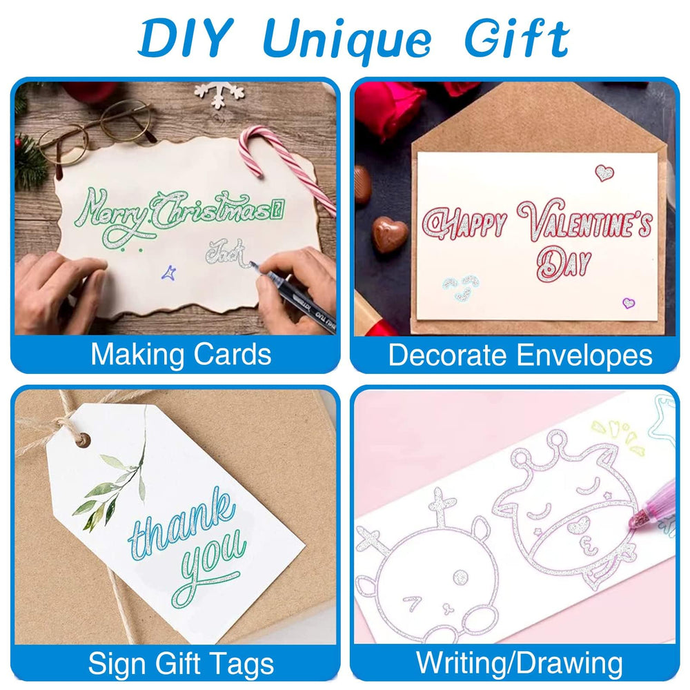 KOUSICOO self-outline markers are easy to use with a quick shake and press workflow.