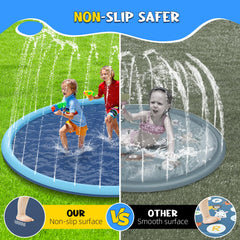 KOXOBET inflatable water slide feature for backyard fun.