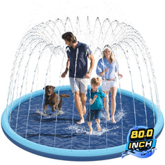 KOXOBET non-slip splash pad 80-inch with textured surface for safe play.