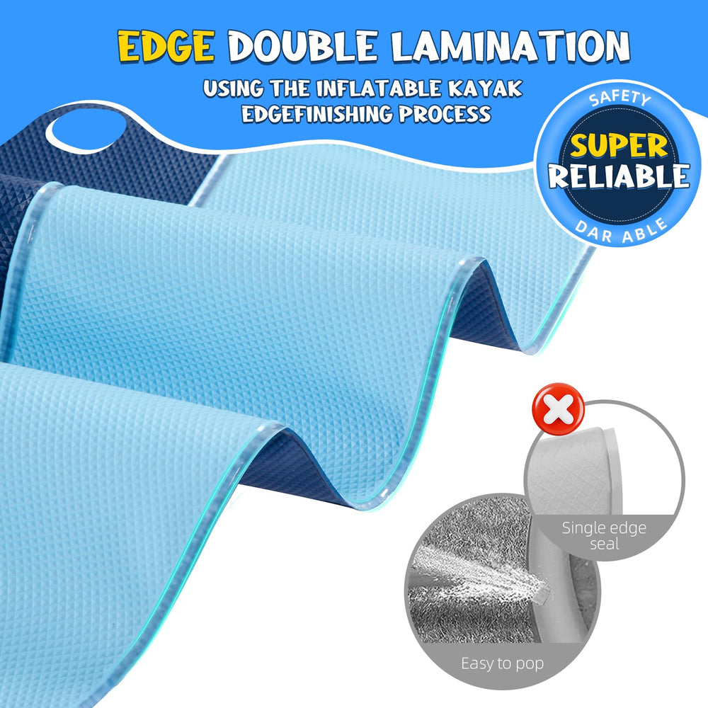 KOXOBET textured anti-slip flooring improves stability during slides.