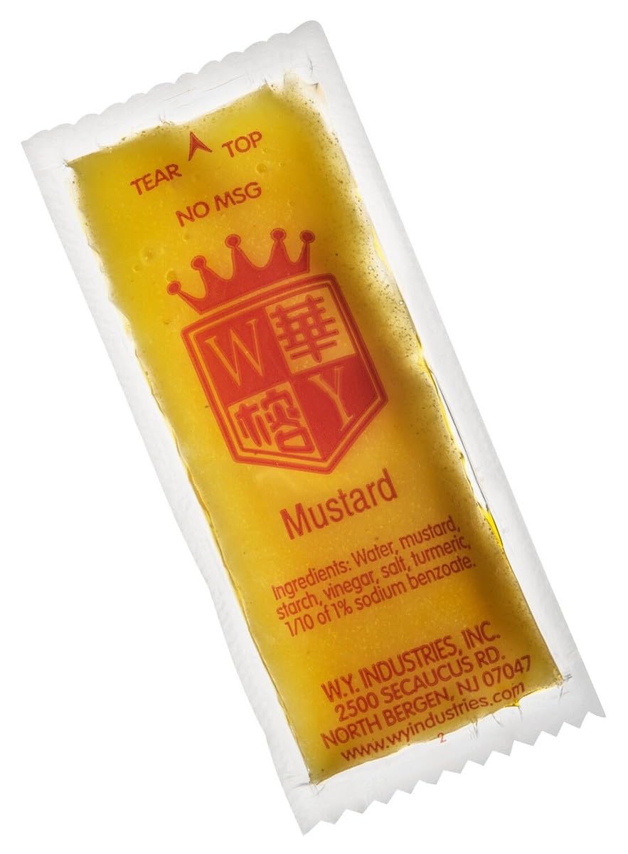 KPAK W.Y. hot mustard packets for Chinese takeout on the go