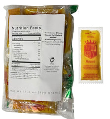 KPAK W.Y. 17 oz total hot mustard packets ideal for home use and takeaway