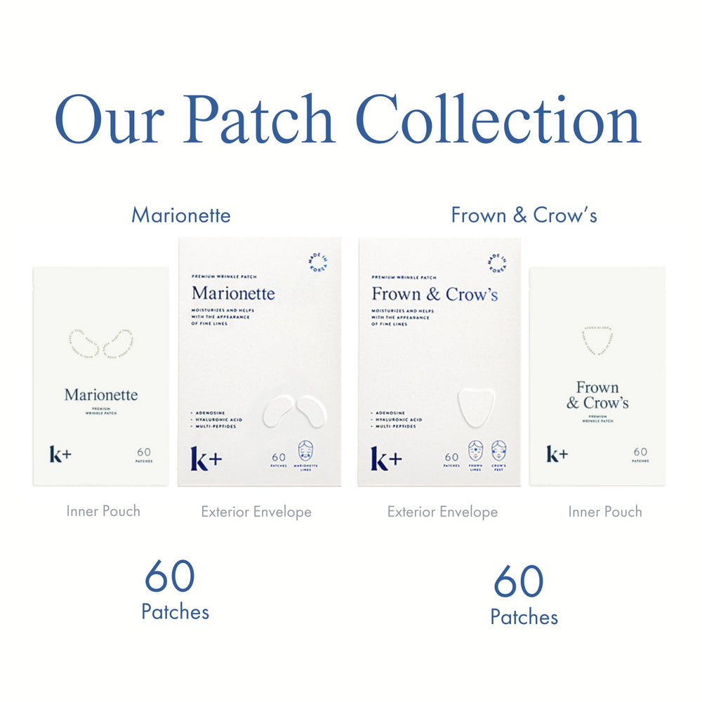 KPLUS night-skin-smoothing patch works while you sleep for easy-care routine.