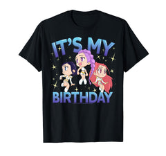 KPop Demon Hunters It's My Birthday cute chibi group shot shirt, ideal for fan gatherings