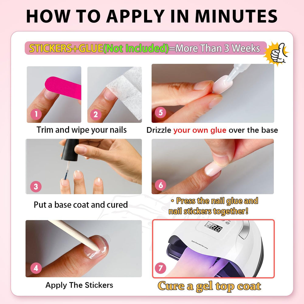 KQueenest wooden stick and file help prep and shape nails for a clean finish